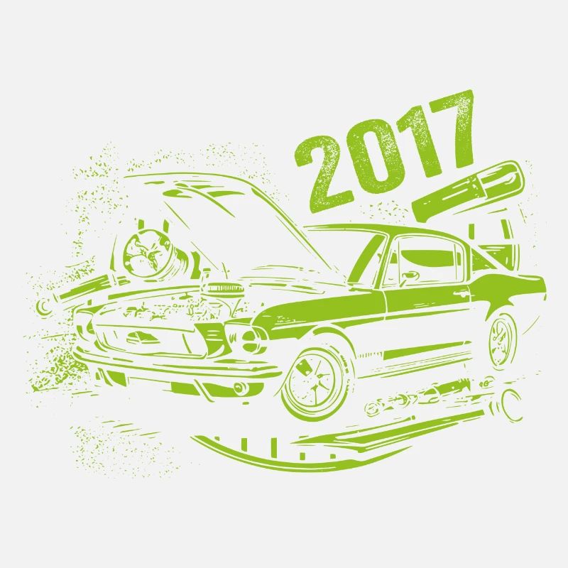 2017 Birthday Classic Car Model 2017 Vintage 2017