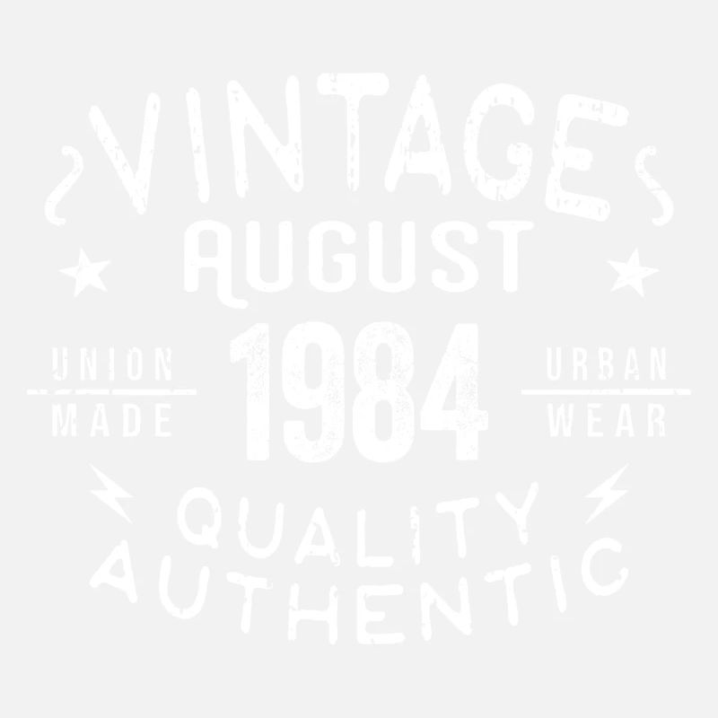 August 1984 Birthday Gift August 1984 Retro