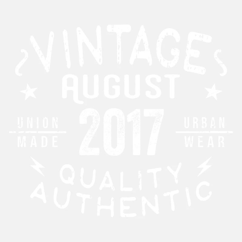 August 2017 Birthday Gift August 2017 Retro