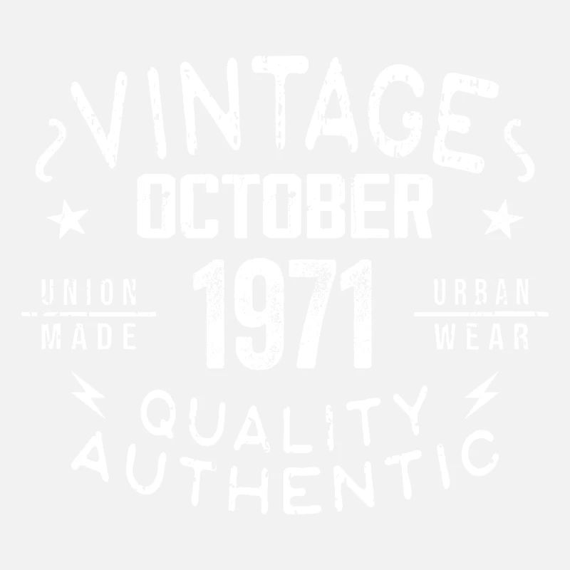 Born in October 1971 Gift in October - 1971