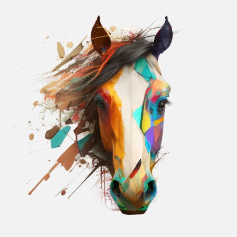 Ein einzigartiges Pferd-Mosaik Design