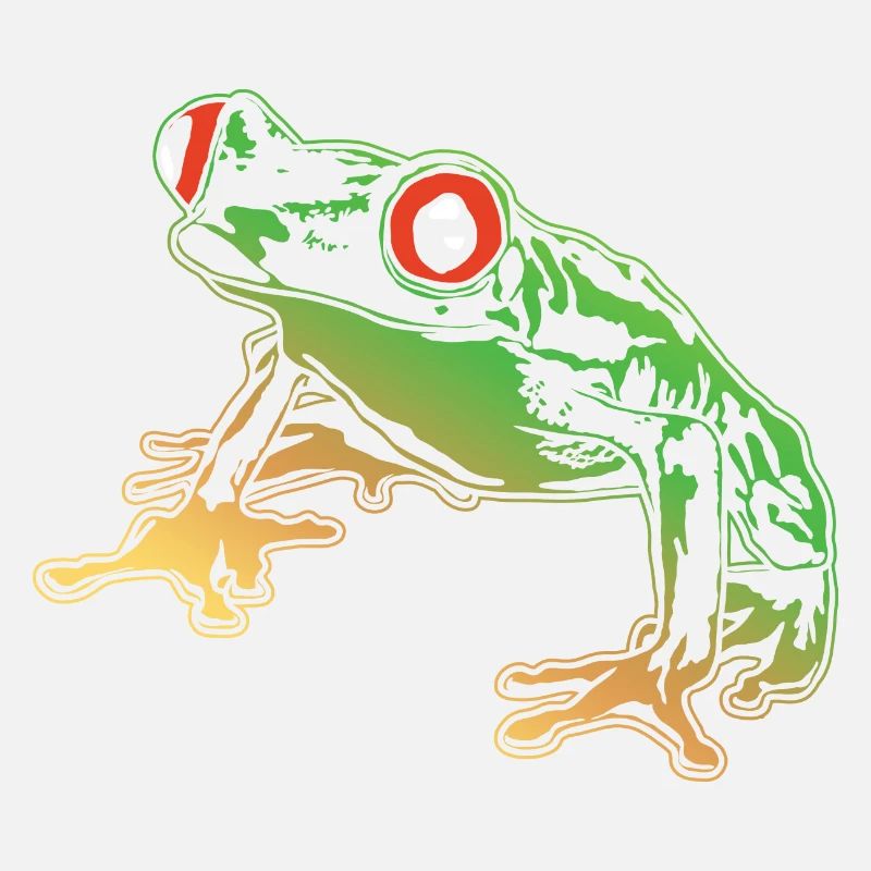 Tree Frog Graphic Aquatic Amphibian Frog Lovers