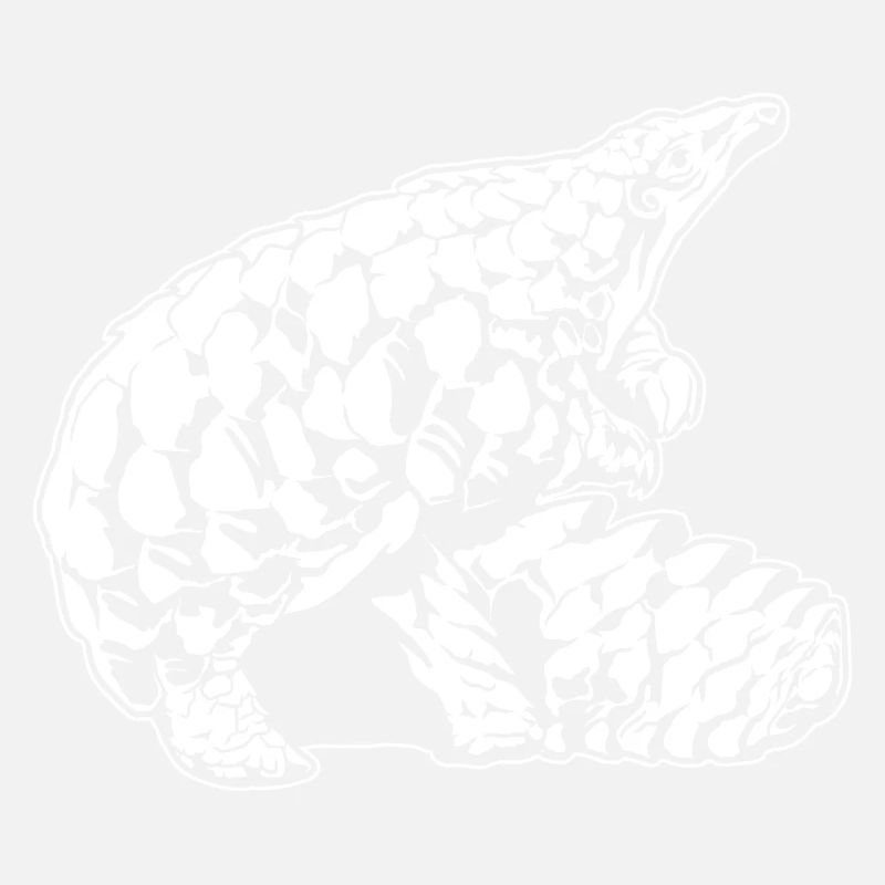 Cool Pangolin Sketch Graphic Wildlife Creature