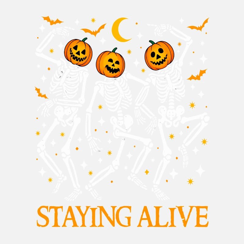 Staying Alive Funny Halloween Dancing Skeletons