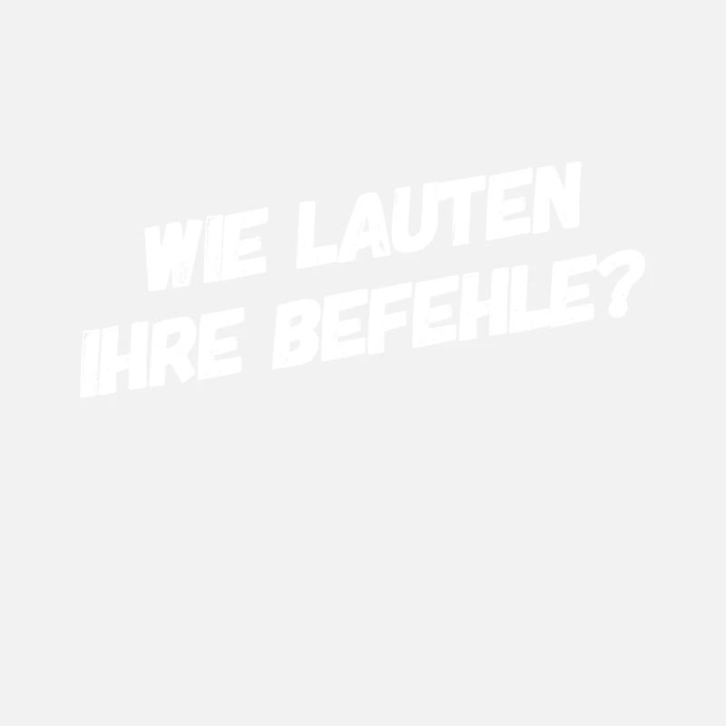 ich warte auf Befehle