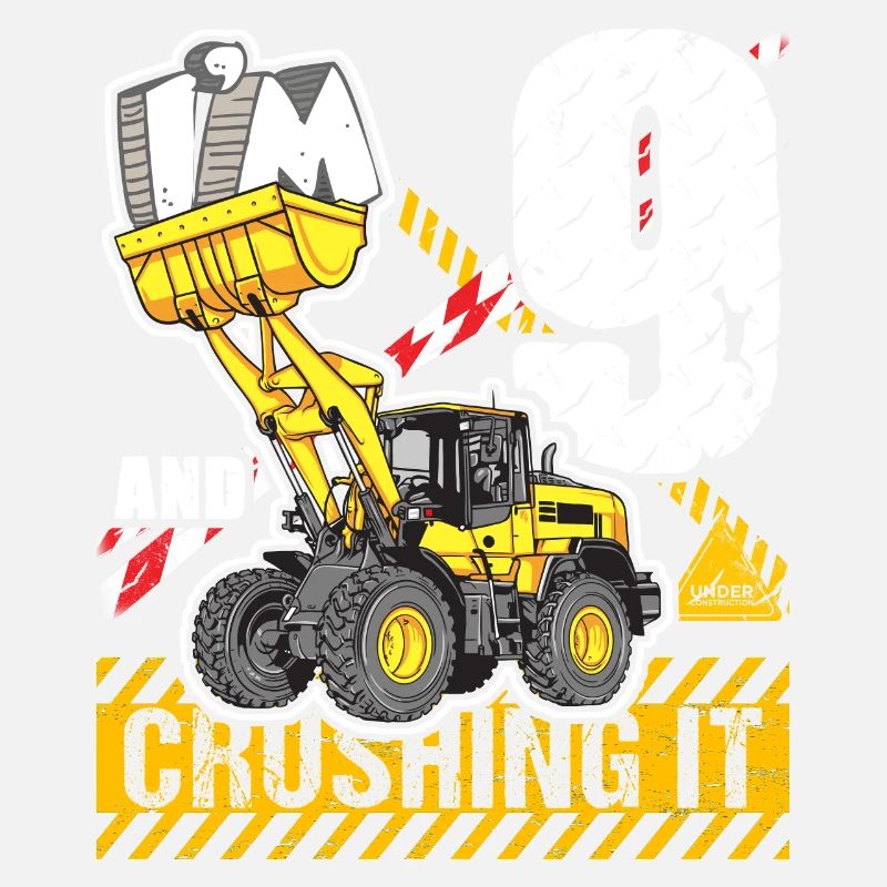 Ich bin 9 & Crushing It 9th Birthday Boys Bagger