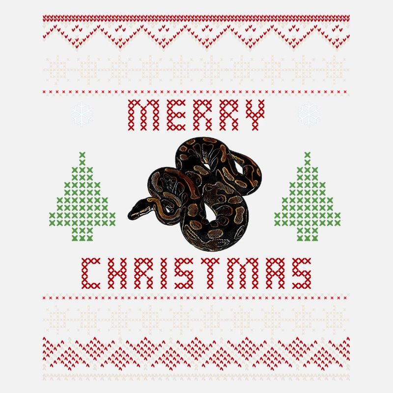 Ball Python Schlange Besitzer Weihnachten Pullover