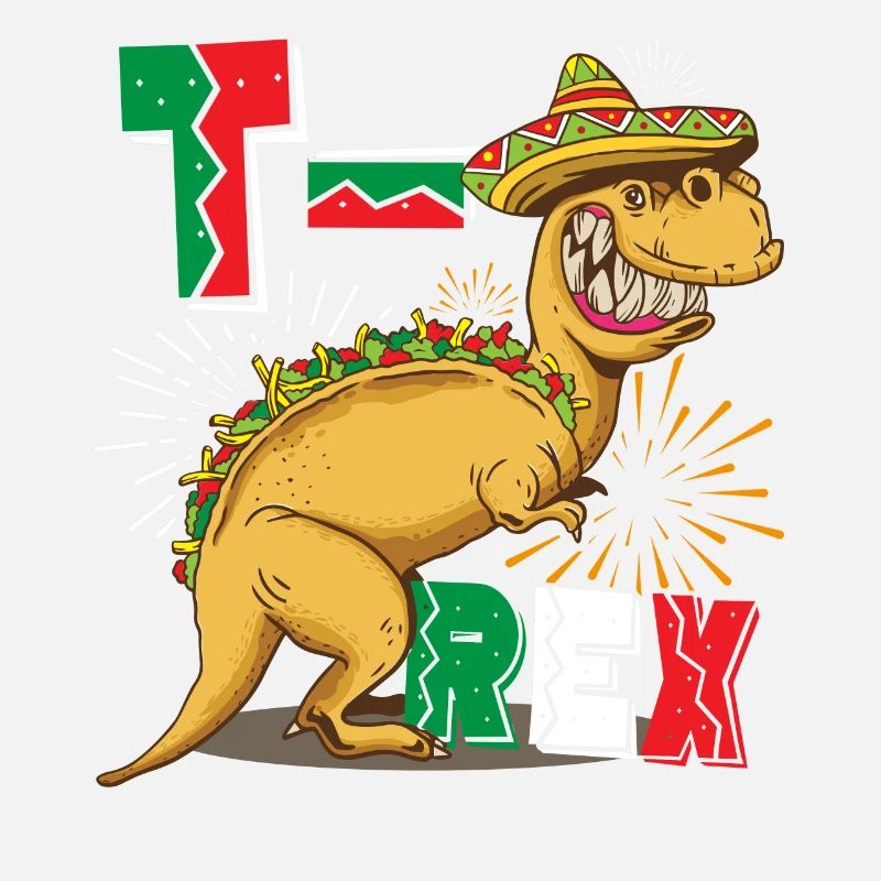 T Mex Tacosaurus T Rex Taco Cinco De Mayo Dinosaurier