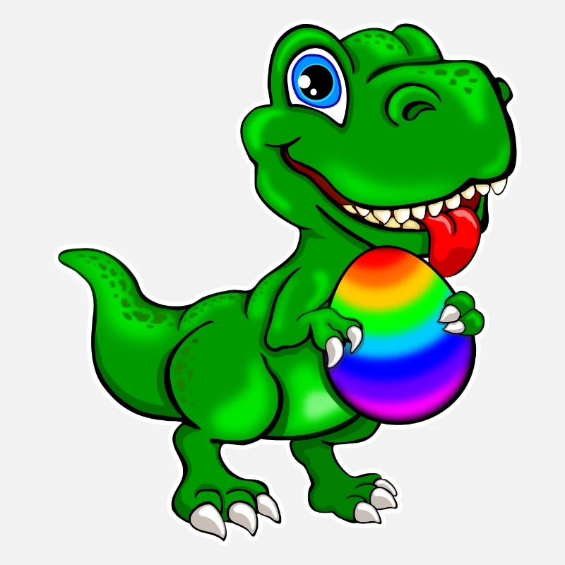 Dino with Easter egg