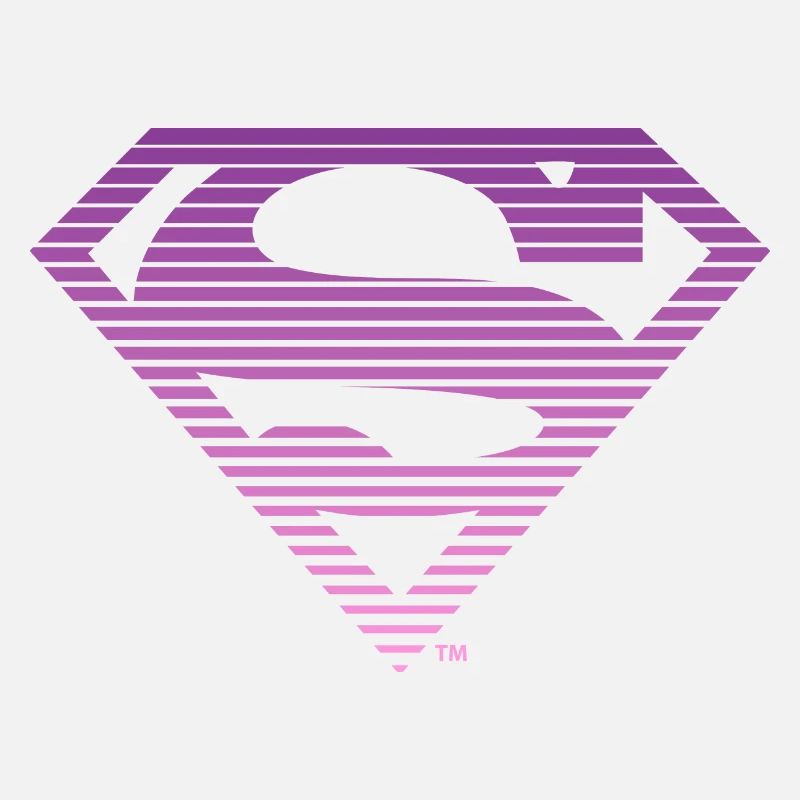 DC Comics Superman Gestreiftes Logo Farbverlauf