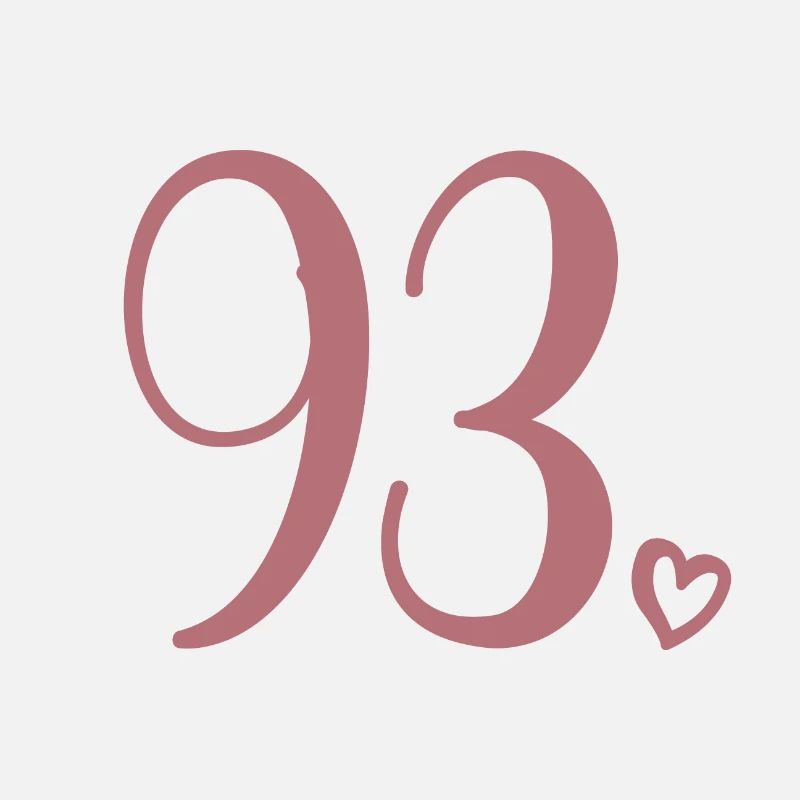 Mignon numéro 93, 93 ans, cadeau de 93e anniversaire