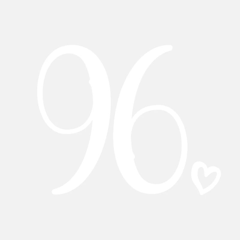 Cute Number 96, 96 Years Old, 96th Birthday Gift
