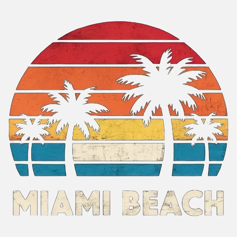 Miami Beach Vintage Sunset