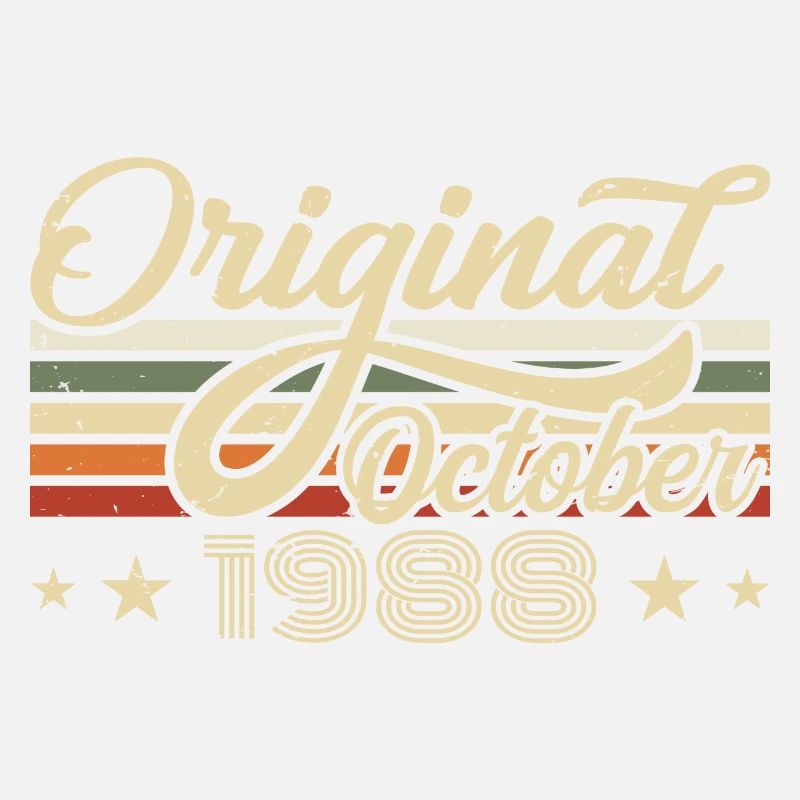 October 1988 Birthday in October - October 1988