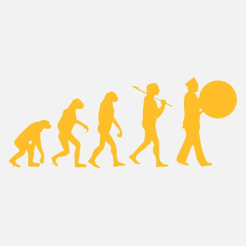 Evolution Trommel Spielmannszug Lustig Kapelle