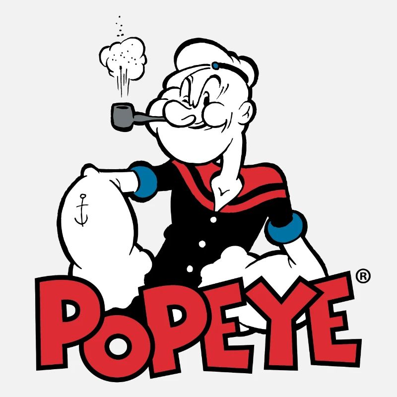 Popeye Logo Mit Zwinkerndem Popeye