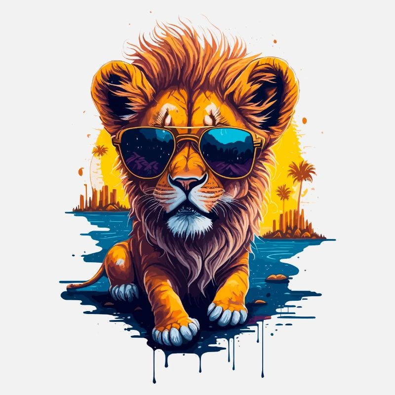 Mignon bébé lion