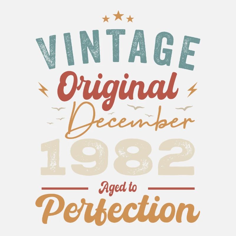 Vintage Geburtstag - Dezember 1982 - Geschenkidee
