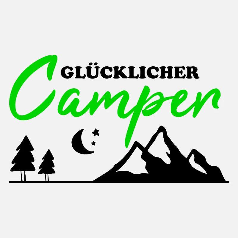 Glücklicher Camper Camping Männer Geschenk lustig
