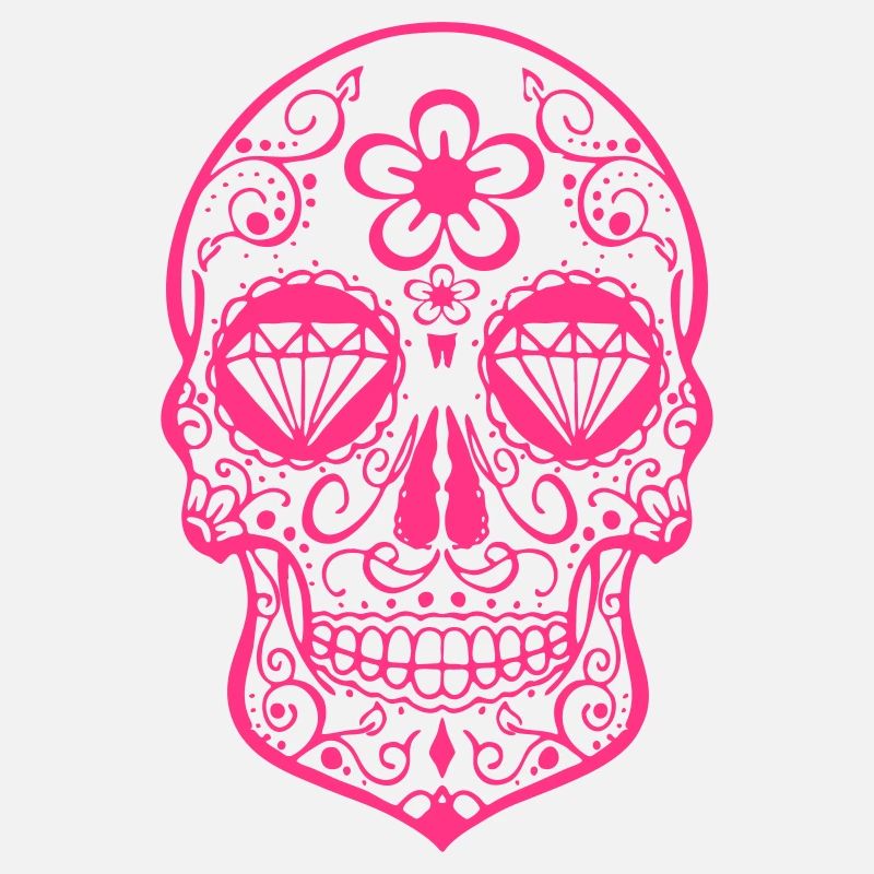 sugar skull pink
