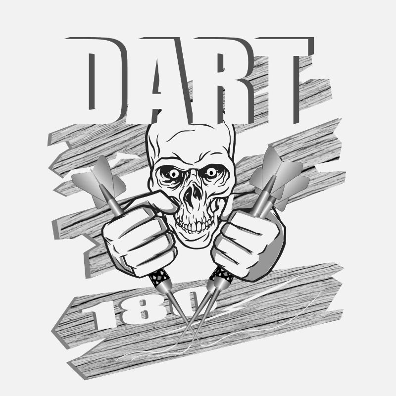 DART 180 Conception de crâne pour les joueurs de fléchettes