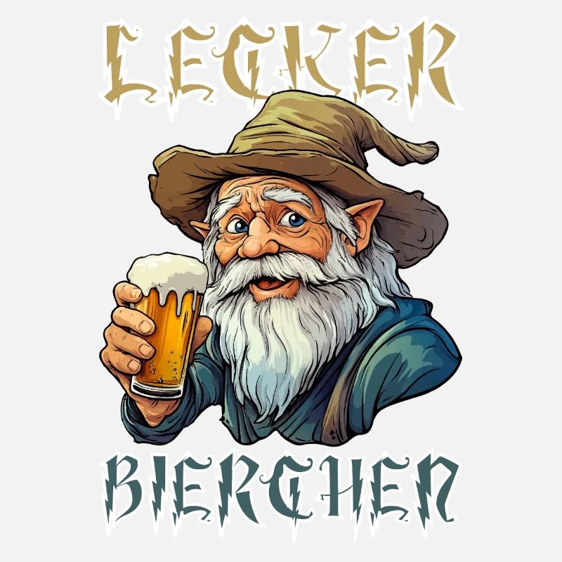Lecker Bierchen X Zauberer mit Bier lustiges