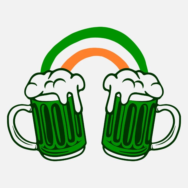 St. Patricks Day Irland Flagge Bier Kleeblatt