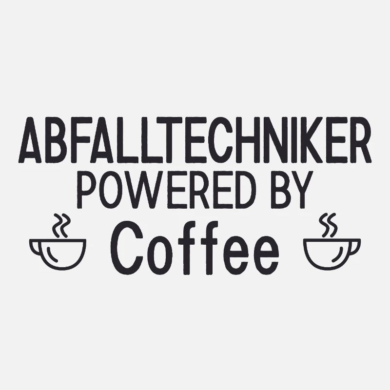 Technicien des déchets alimenté par le café