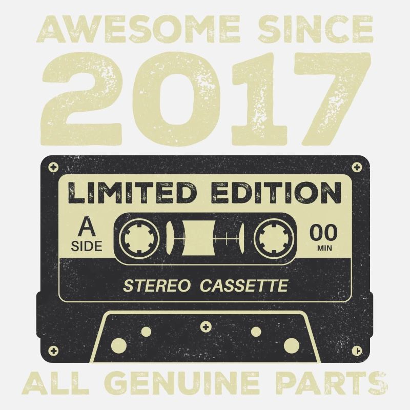 2017 Birthday Born in 2017 Vintage Retro