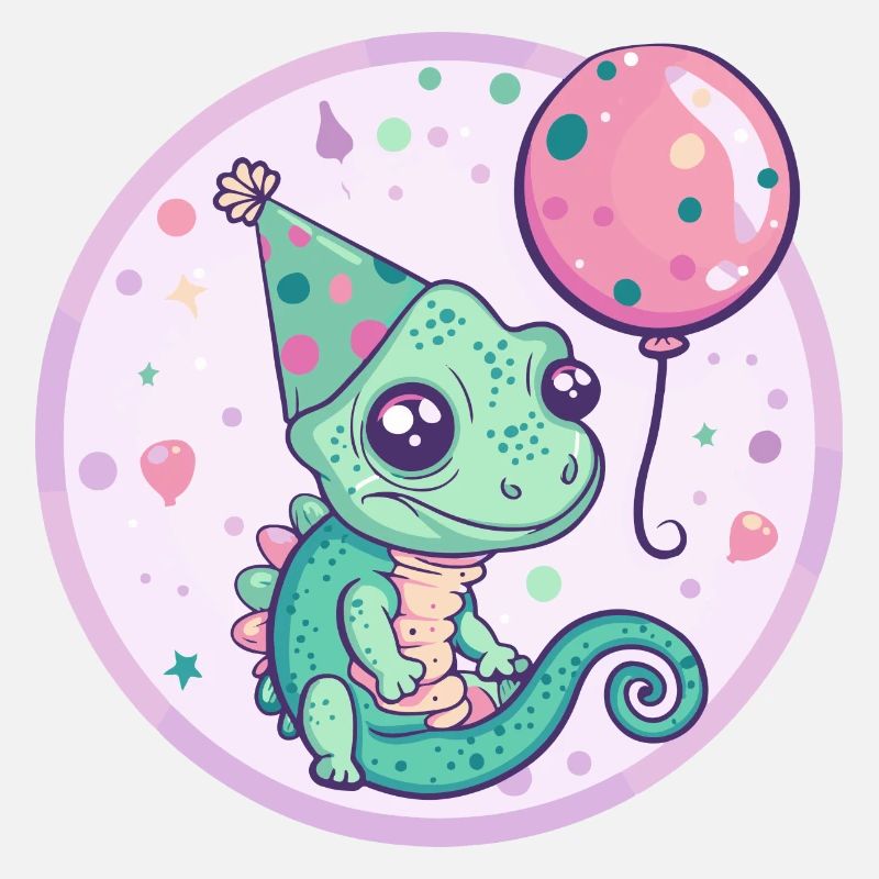 Chameleon Geburtstag Baby