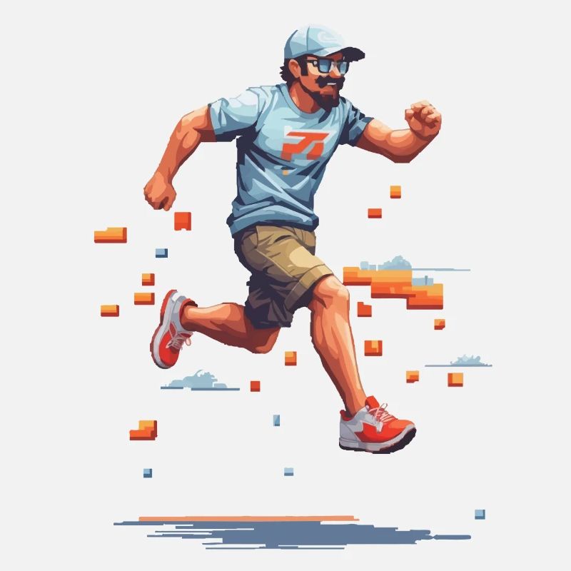 Retro Gamer Pixel Art Vintage Video Game