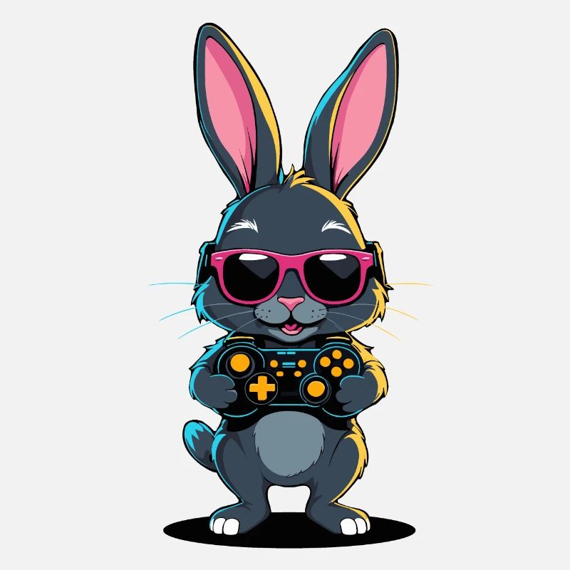 Easter Bunny Gamer Iconic Easter Gaming