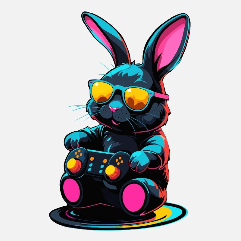 Easter Bunny Gamer Iconic Easter Gaming