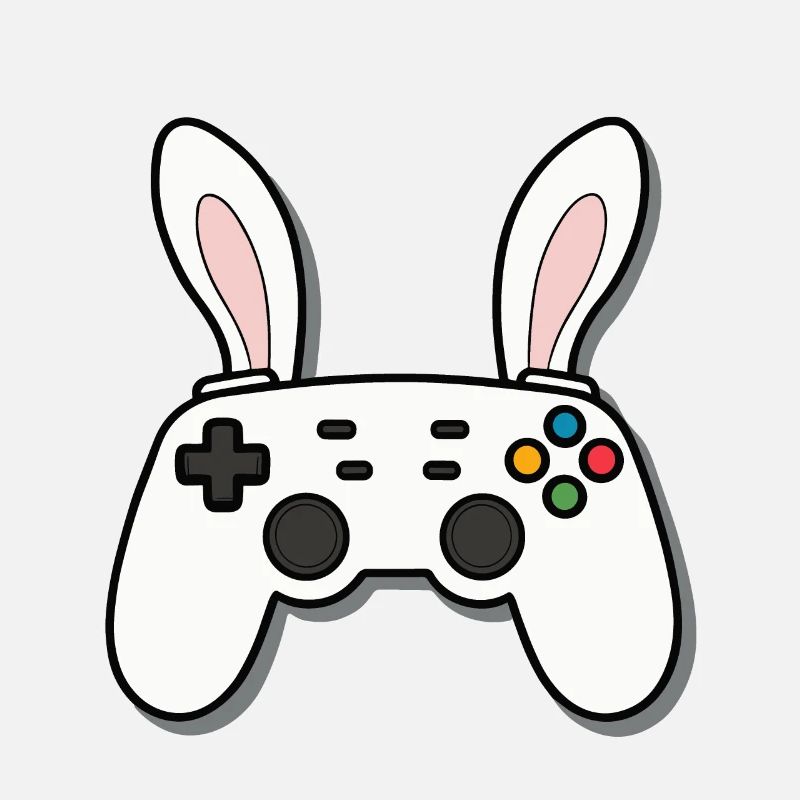 Easter Bunny Gamer Iconic Easter Gaming