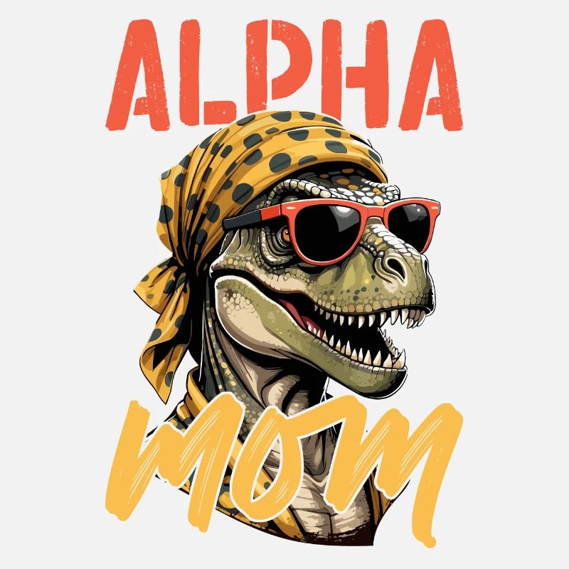 Alpha Mom Lustige ikonische Dinosaurier Mutter