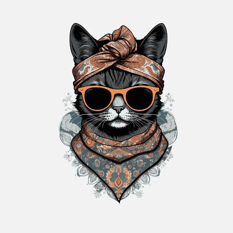 Niedliche Katzenmama Katzenmutter mit Stil
