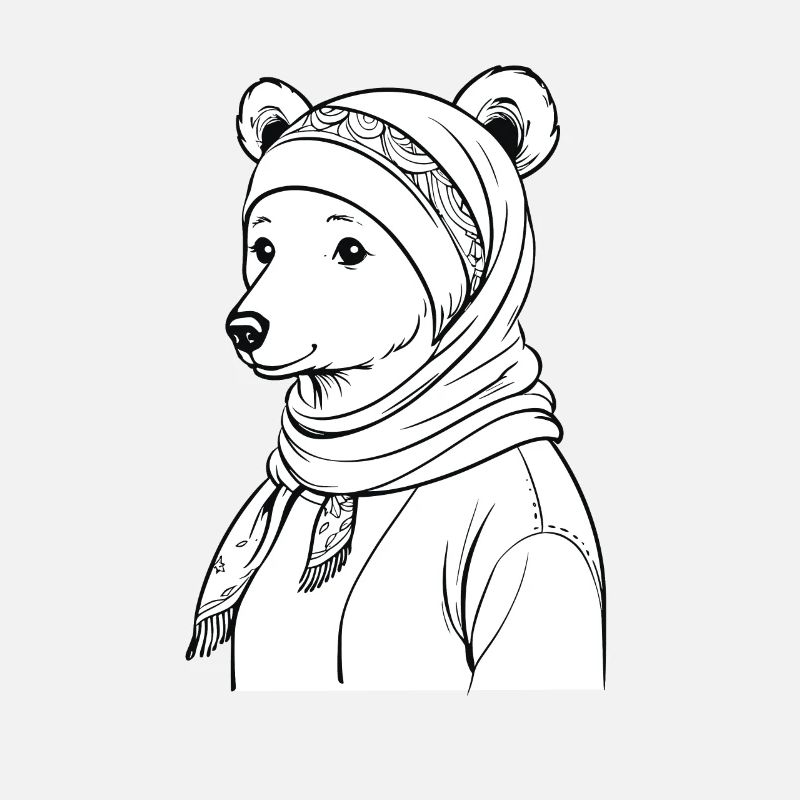 Drôle Maman Ours Mère Ours Ours Amoureux de l’Ours