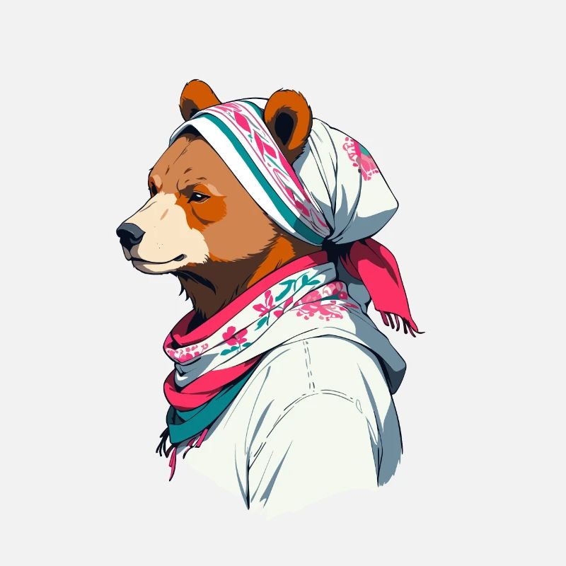 Drôle Maman Ours Mère Ours Ours Amoureux de l’Ours