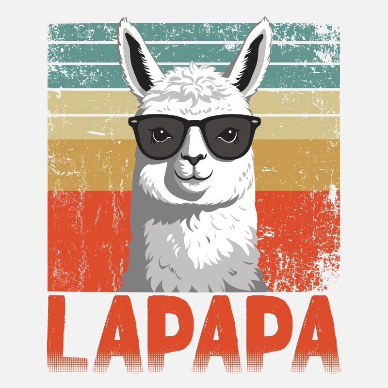 Lapapa Drôle Lama Père Style Parfait