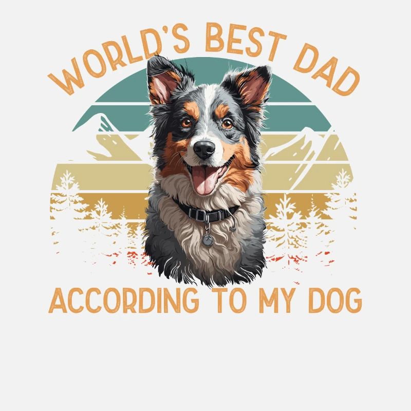 Welt Bester Hundepapa Australian Shepherd Liebe