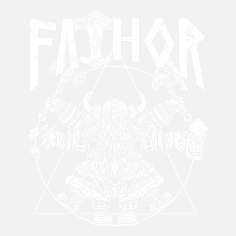 Wikinger Papa Vathor Lustiges Wikinger Design