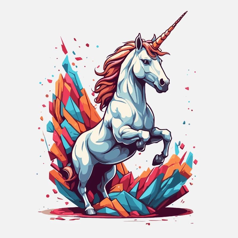 Unique Unicorn Fantasy Bright Colors