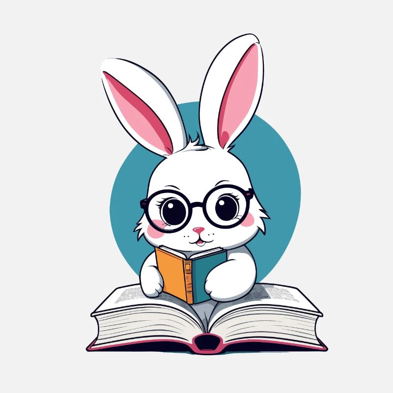 Reading Bunny Bookworm Perfect Style Bunny