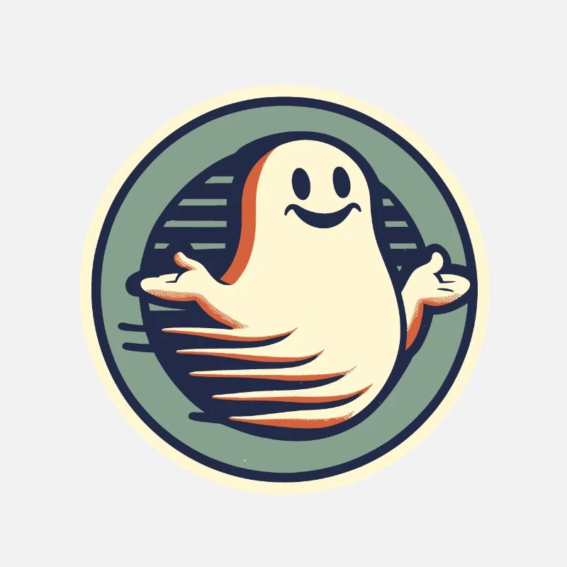 Funny Vintage Ghost Knows Nothing Halloween