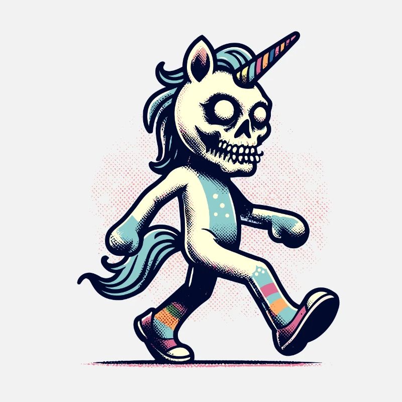 Zombie Licorne Mort-vivant Créature mystique