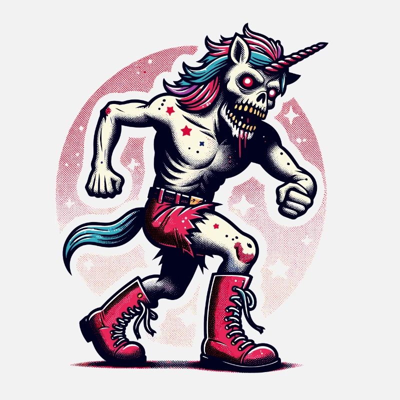 Zombie Licorne Mort-vivant Créature mystique