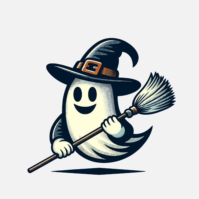 Lustiger Hexengeist Hexenbesen Halloween Spaß