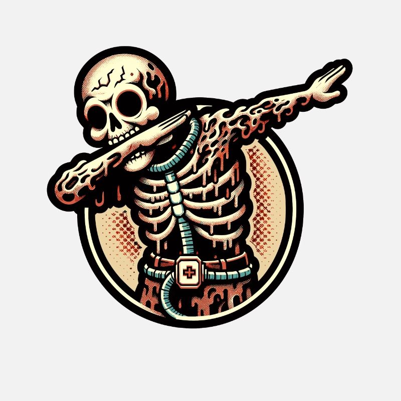 Dabbing Zombie Drôle Dabbing Design