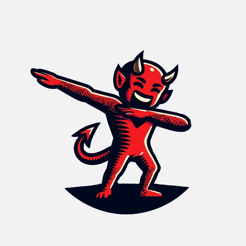 Dabbing Devil Funny Dabbing Design