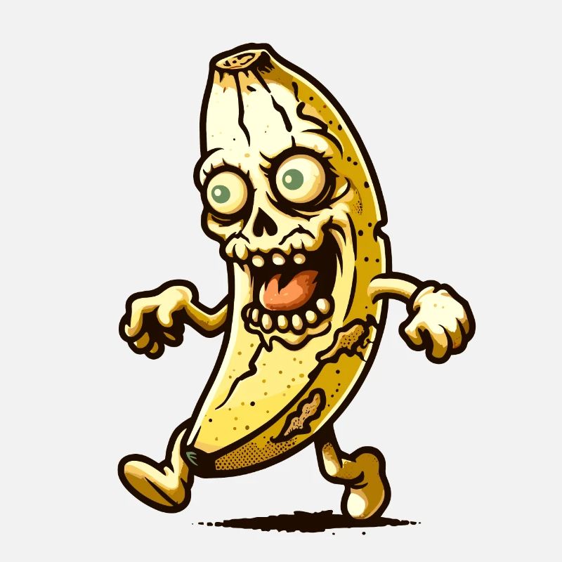 Zombie Banane Halloween Kostüm Deko